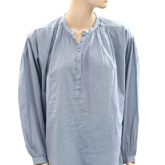 Nili Lotan Neville Tunic Shirt Top Cotton Long Sleeve Oversized S New 277217